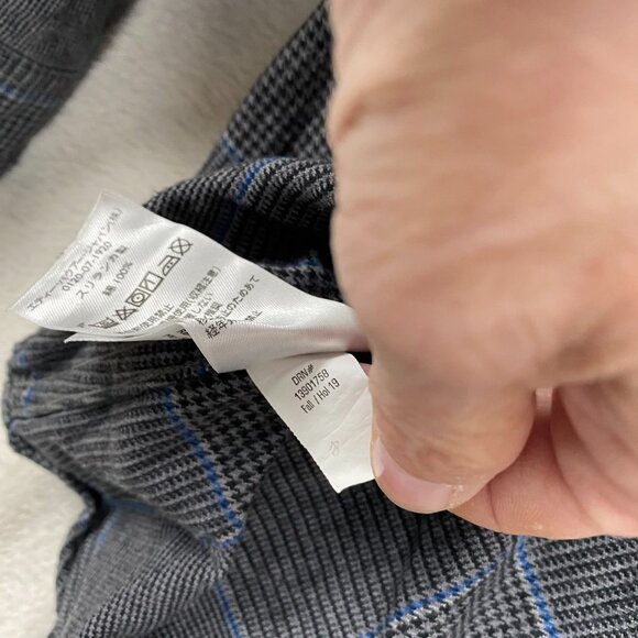 Eddie Bauer Men's Shirt S Classic Fit Gray & Blue Plaid Long-Sleeve Button-Up - Picture 10 of 11